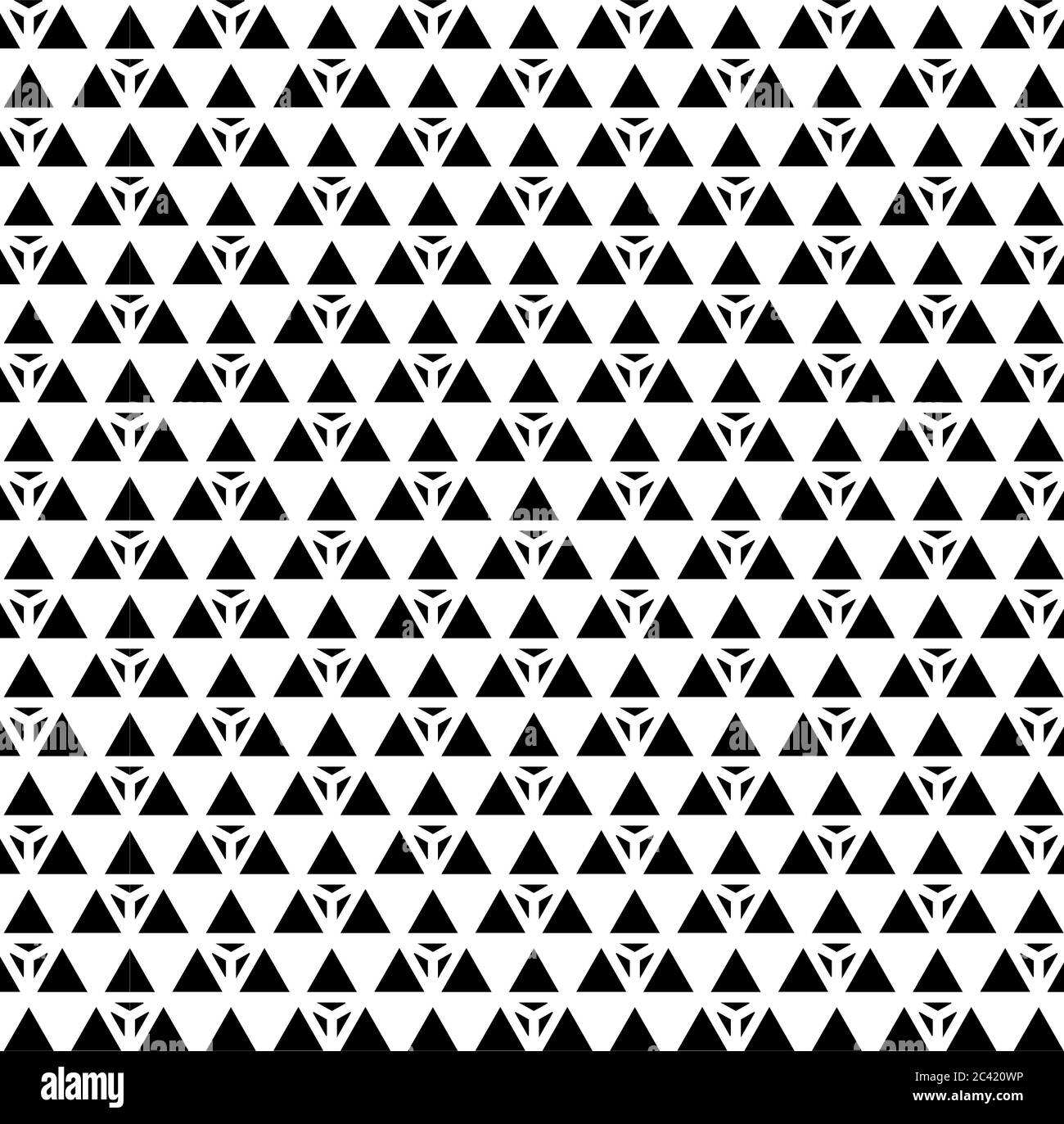 Pattern Design Geometric Seamless Triangle Vogue Background Black And White Vector Web 7178