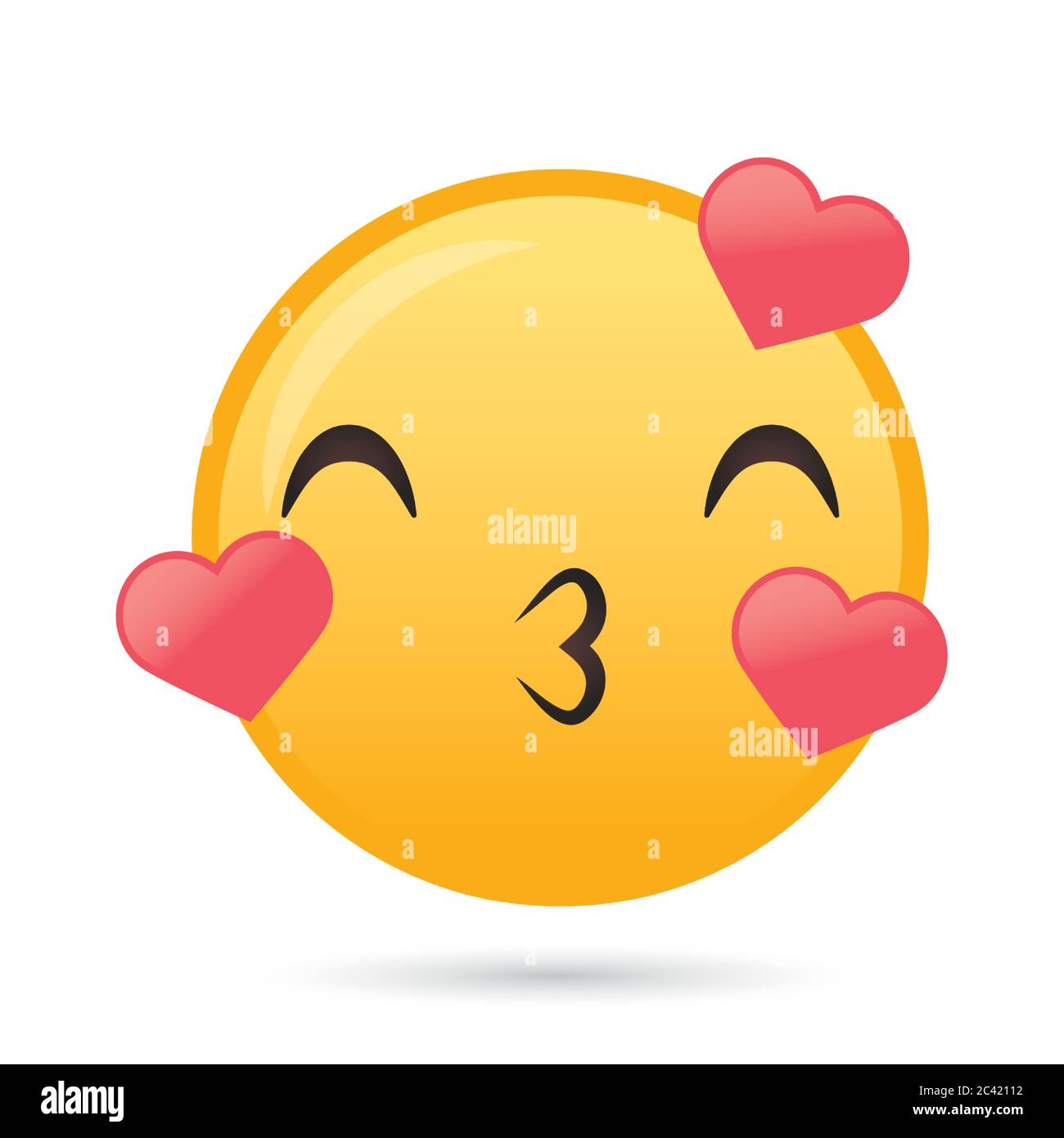 lovely emoji face funny character vector illustration design Stock Vector