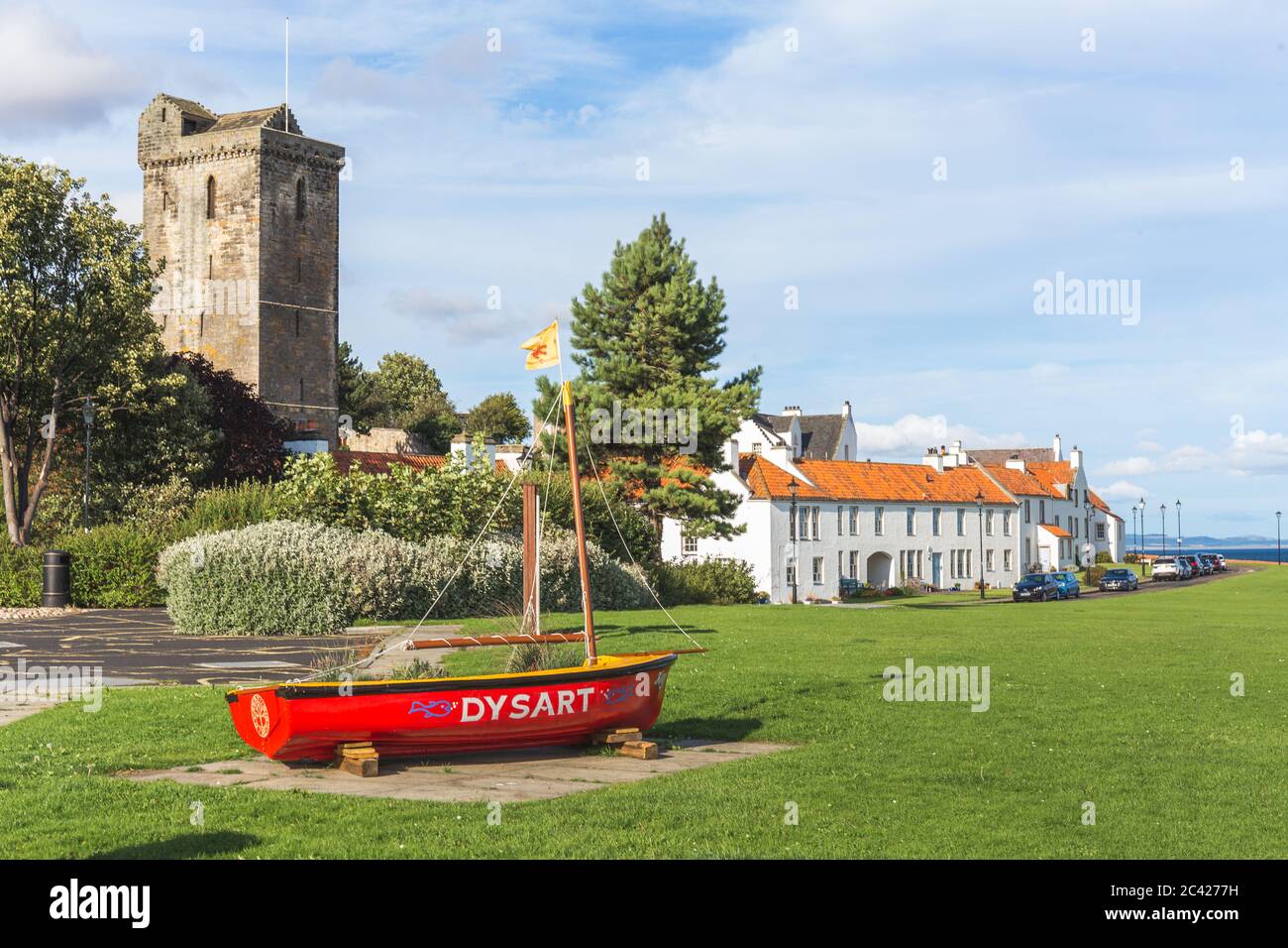 [Dysart, Scotland Aug 2019] White houses at Pan Ha' Dysart Fife