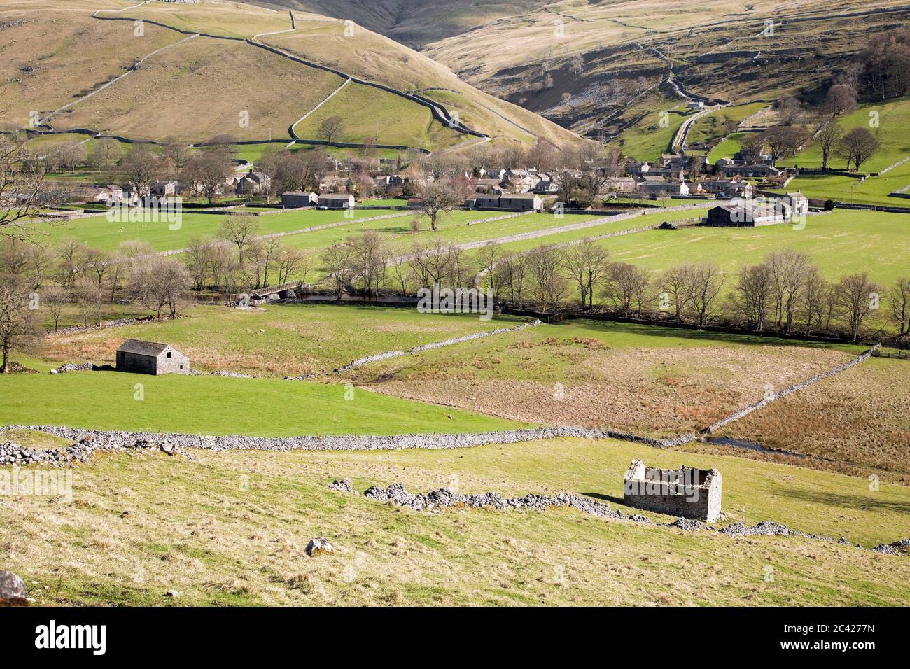 Starbotton in Upper Wharfedale, in the Yorkshire Dales, UK Stock Photo