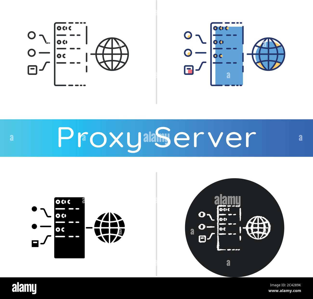 Proxy logo Stock Vector Images - Alamy