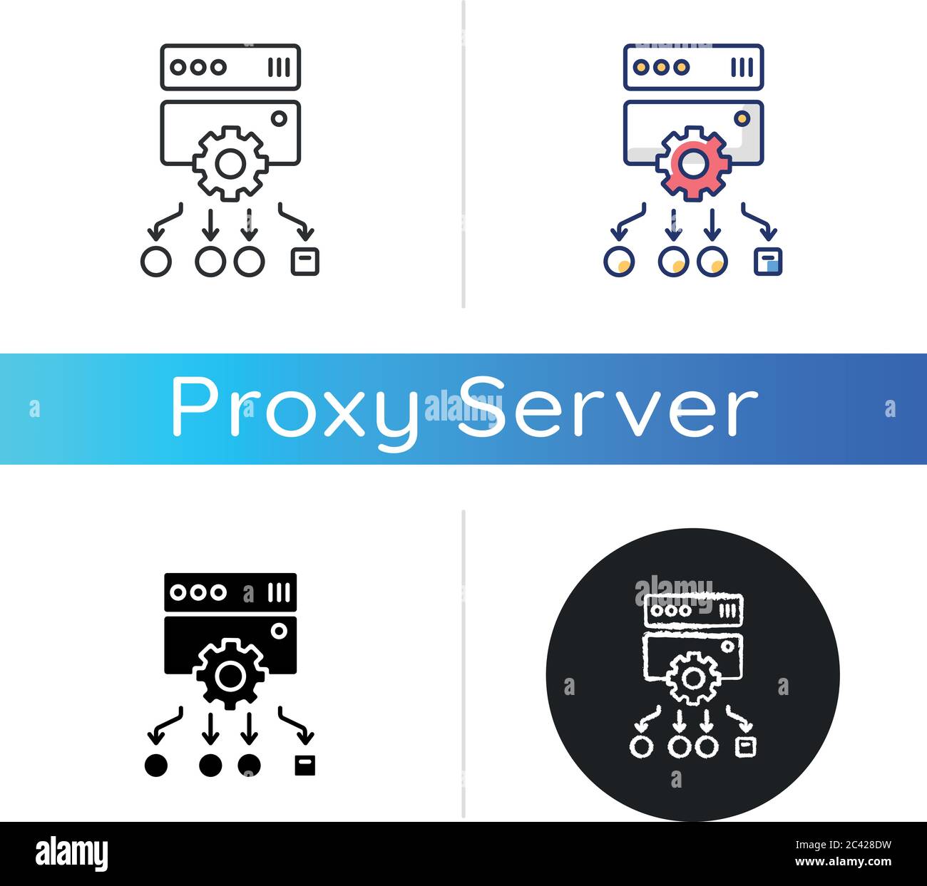 Load balancing icon Stock Vector