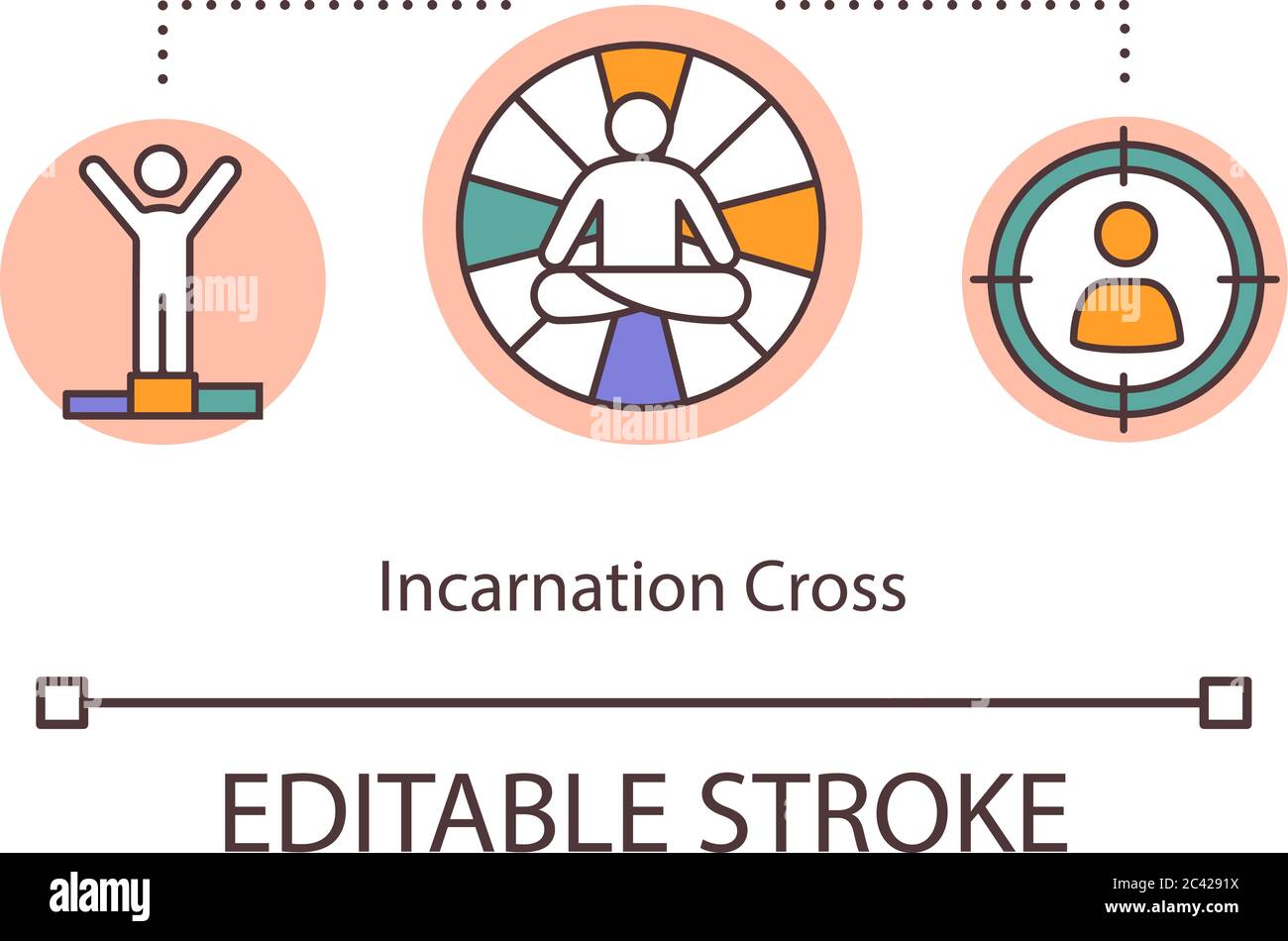 Incarnation cross concept icon Stock Vector Image & Art - Alamy