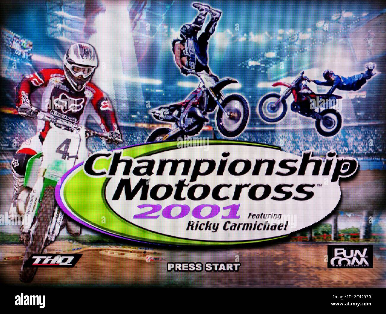 Championship Motocross 2001 featuring Ricky Carmichael - Sony Playstation 1 PS1 PSX - Editorial use only Stock Photo