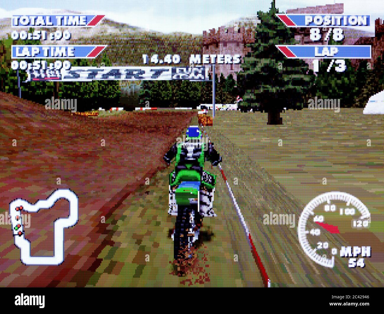Championship Motocross featuring Ricky Carmichael - Sony Playstation 1 PS1 PSX - Editorial use only Stock Photo