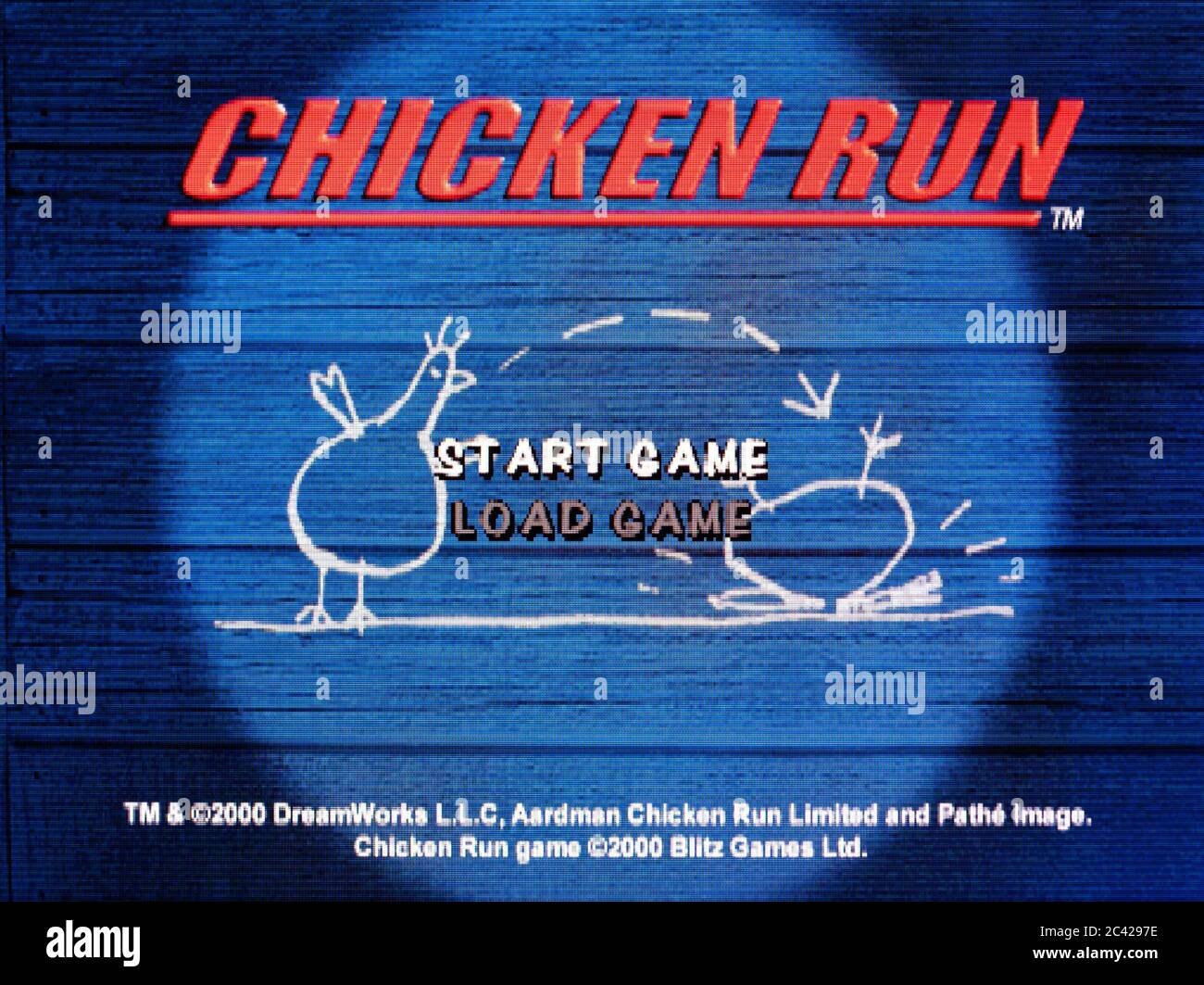 Chicken Run - Sony Playstation 1 PS1 PSX - Editorial use only Stock Photo