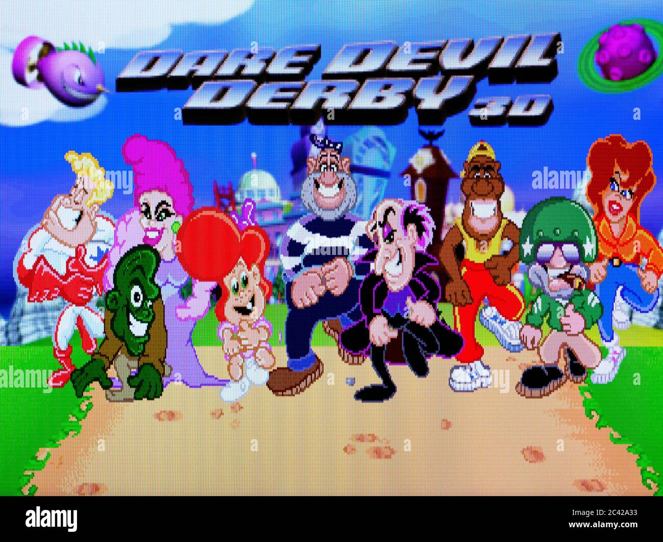 Dare Devil Derby 3D - Sony Playstation 1 PS1 PSX - Editorial use only Stock Photo