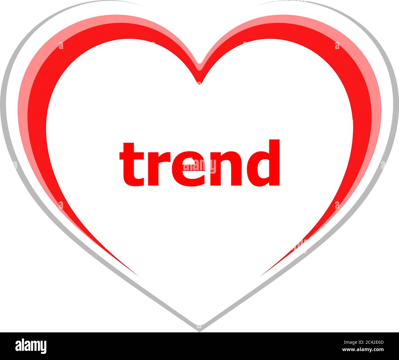 Text trend. Business concept . Love heart icon button for web services ...