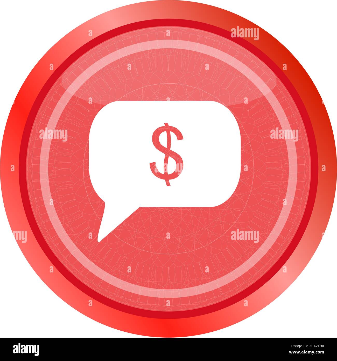web icon cloud with dollars sign . Trendy flat style sign isolated on ...