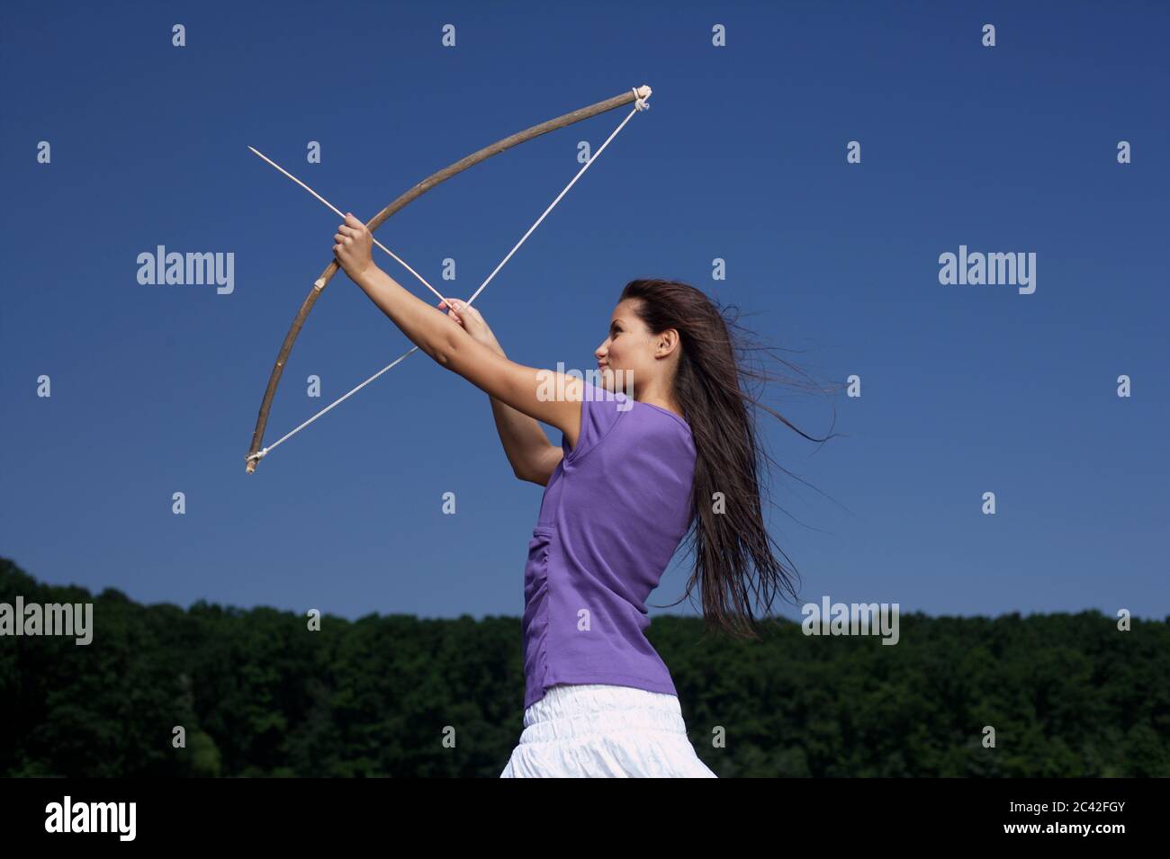 Long bow and arrow hi-res stock photography and images - Alamy