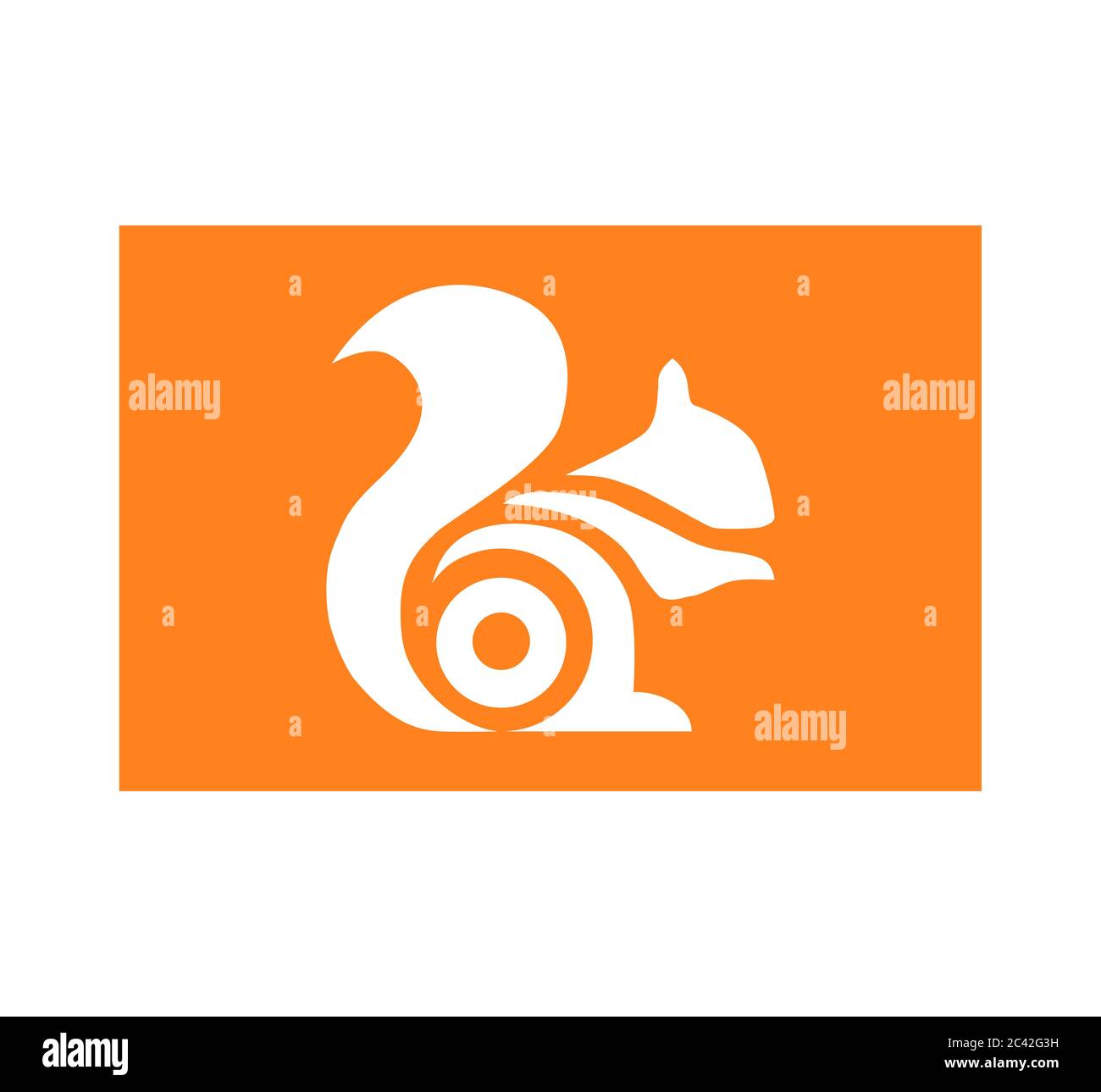 UC Browser logo. UC Browser is a web browser developed by UCWeb. UC Browser app . Kharkiv, Ukraine - June 15, 2020 Stock Photo