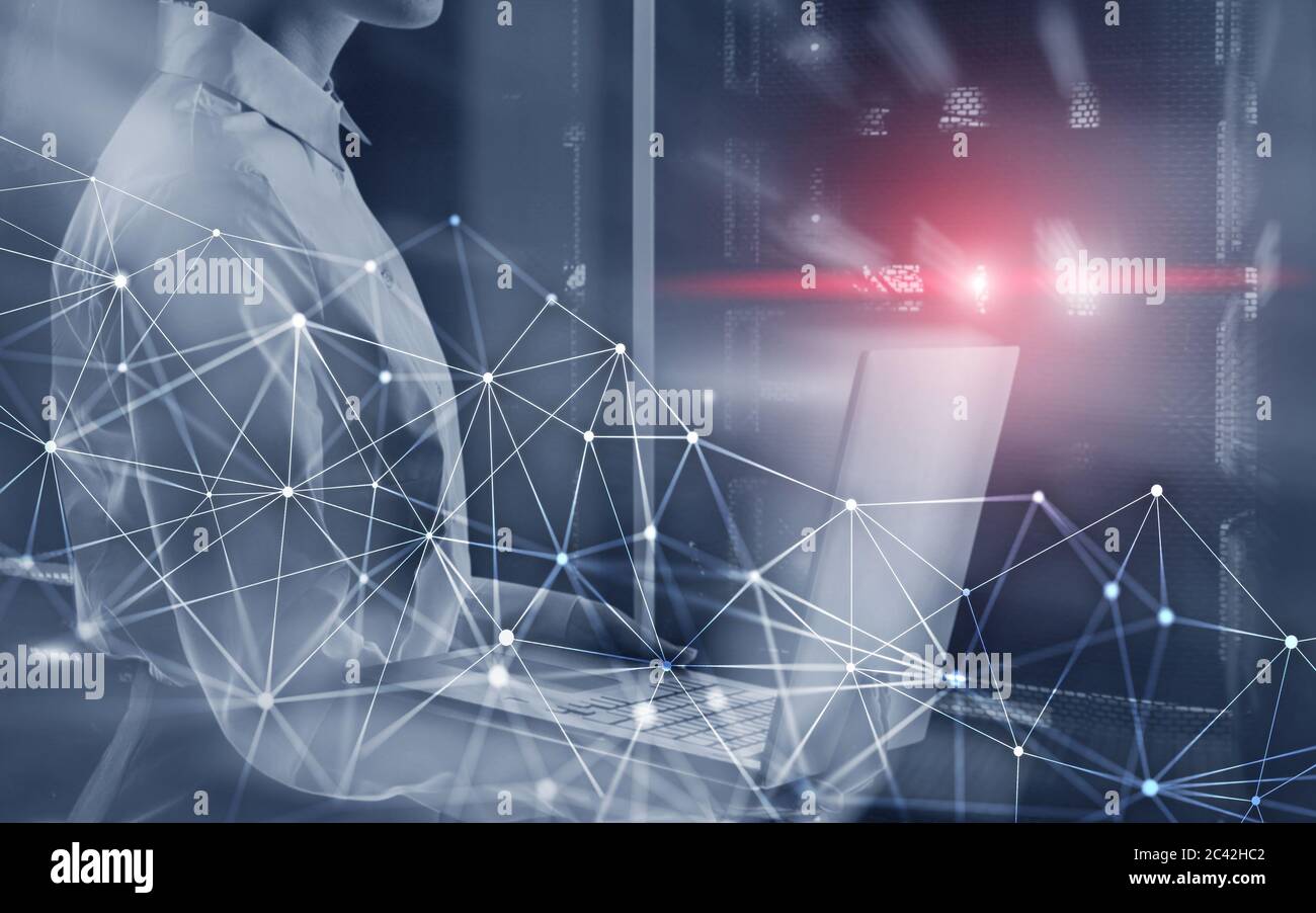 Global network structure and networking concept on proveder room ...