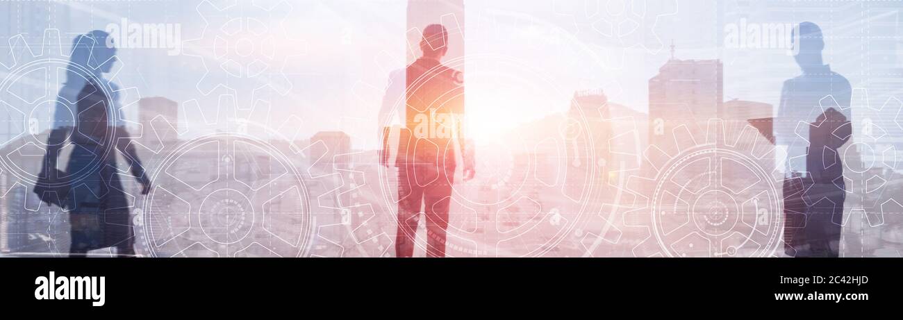 Two women one man silhouette hi-res stock photography and images - Alamy