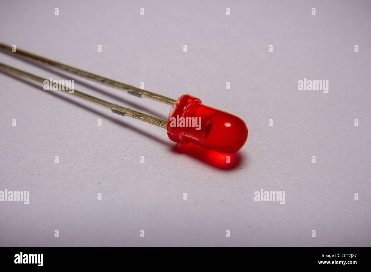 Close-up photo of a red light emitting diode (LED Stock Photo - Alamy