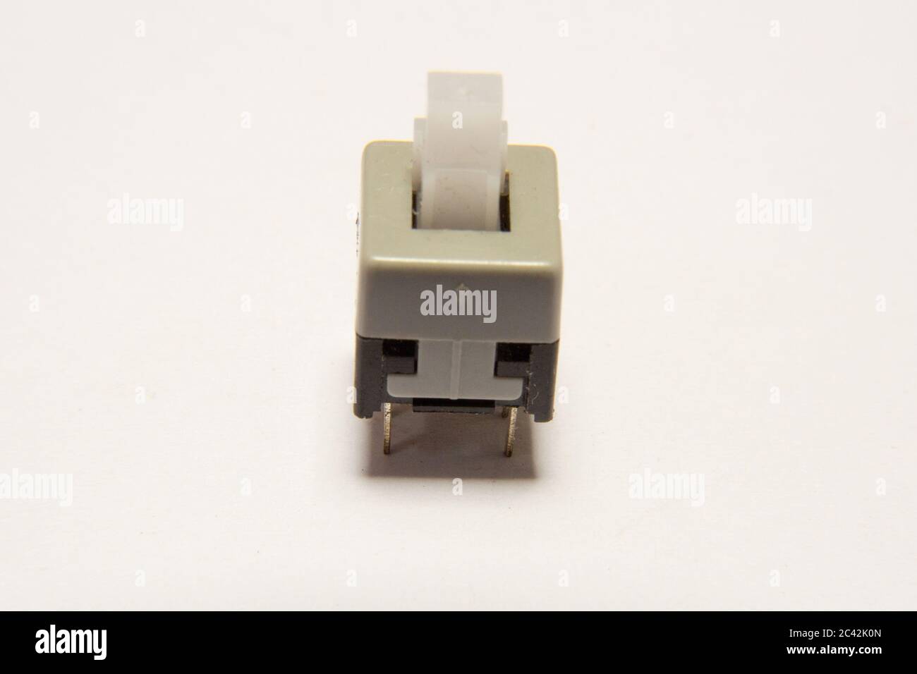 Top view of a push button, commonly used with arduino Stock Photo - Alamy