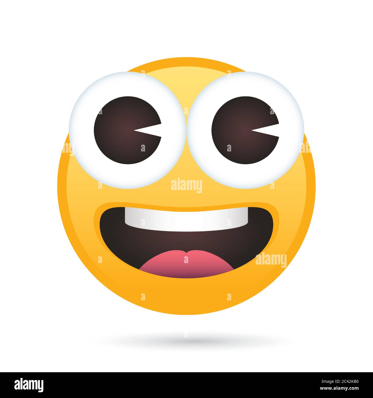 happy emoji face funny character vector illustration design Stock Vector