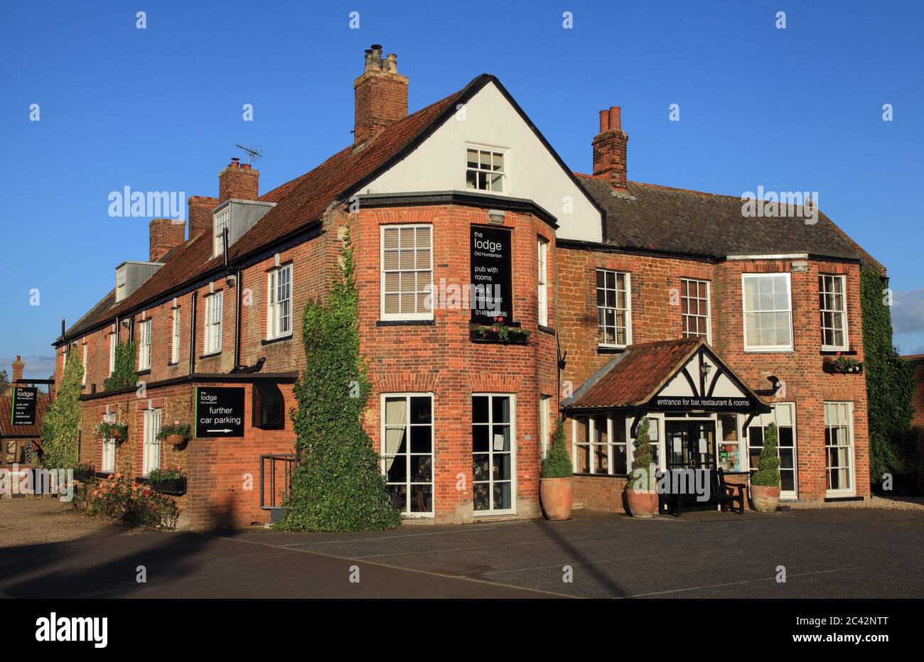 The Lodge Hotel, Restaurant and Pub, Old Hunstanton, Norfolk, England Stock Photo