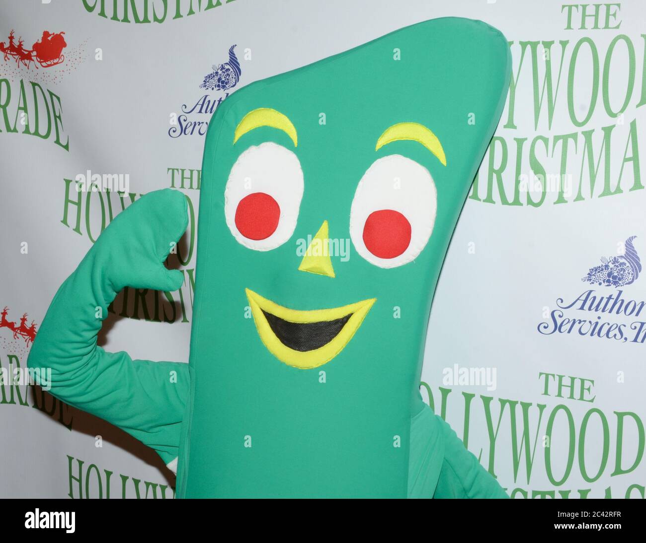 November 27, 2016, Hollywood, California, USA: Gumby attends the 85th Annual Hollywood Christmas Parade in Hollywood on Hollywood Boulevard. (Credit Image: © Billy Bennight/ZUMA Wire) Stock Photo