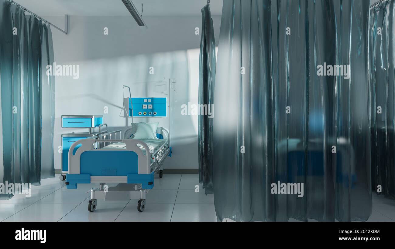 Empty hospital bed night hi-res stock photography and images - Alamy