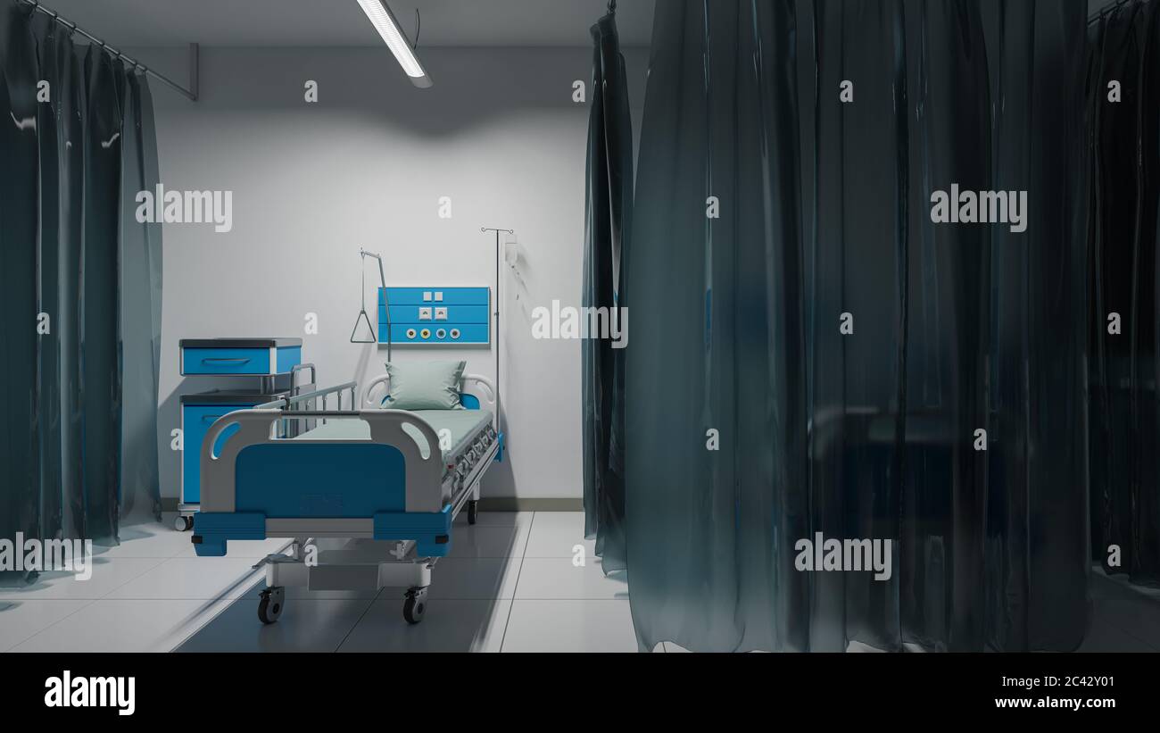 Empty hospital bed night hi-res stock photography and images - Alamy