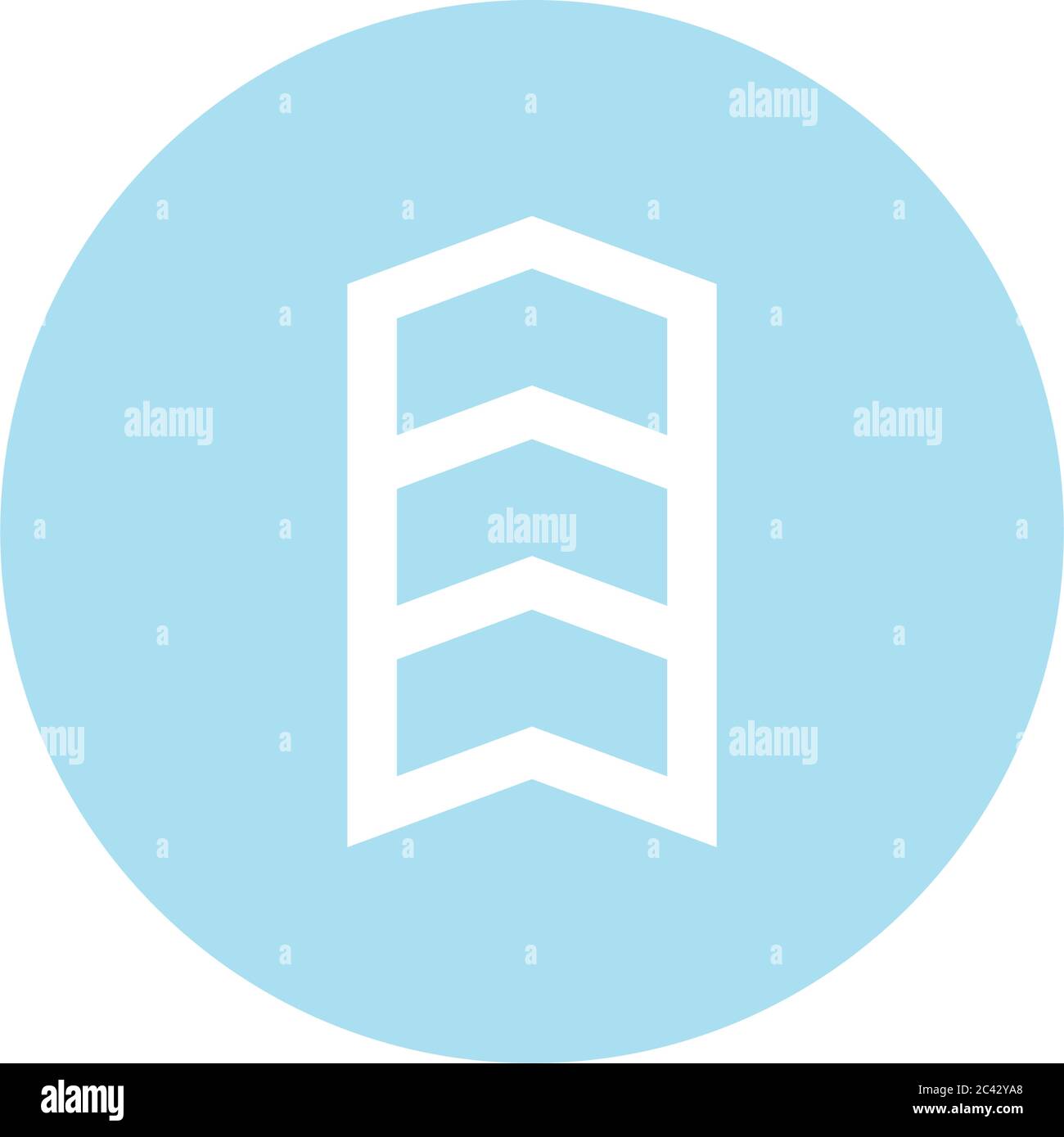 Up arrow or above direction block style icon design of web forward and ...