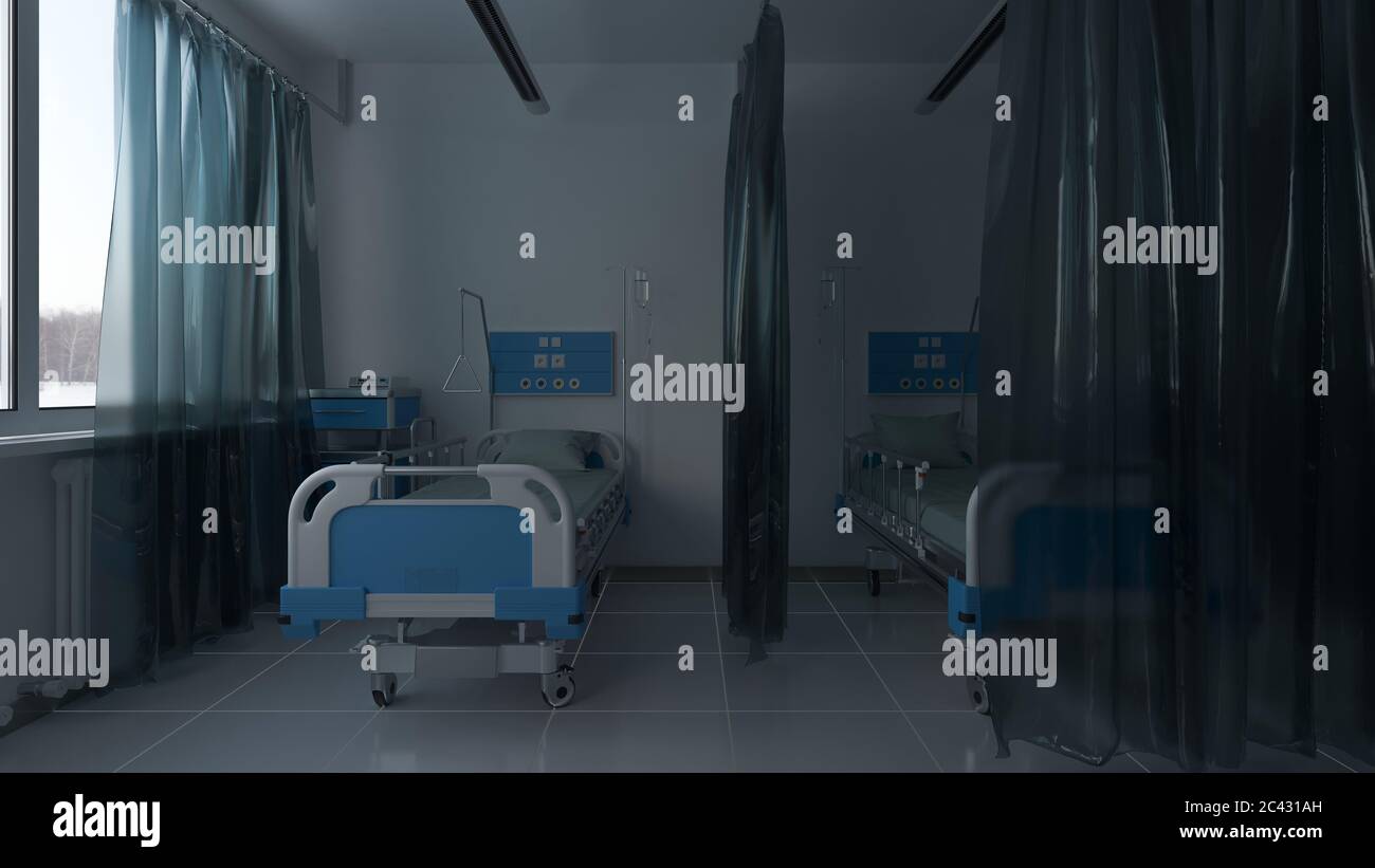Empty hospital bed night hi-res stock photography and images - Alamy