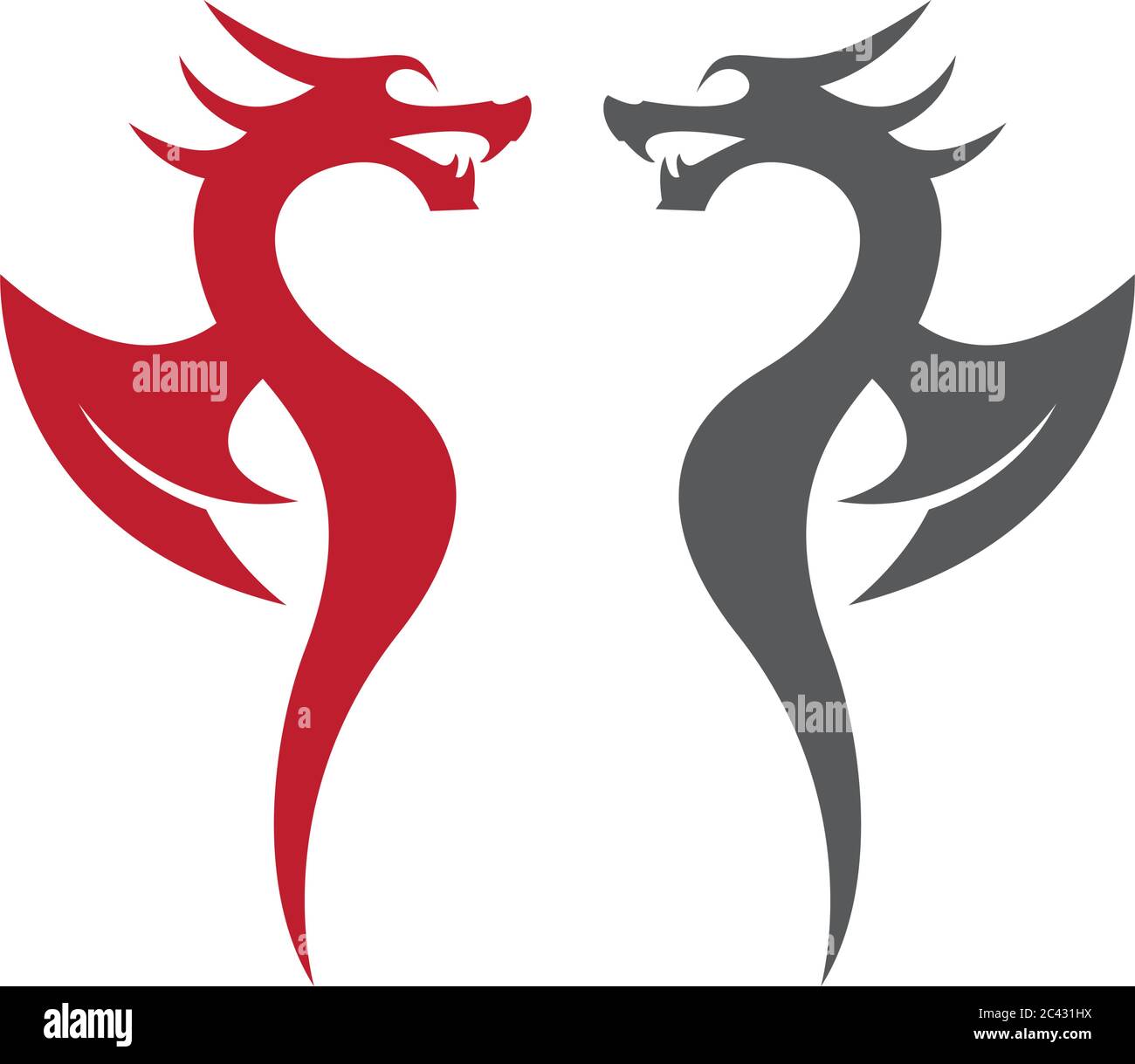 Dragon head graphic design Stock Vector Images - Alamy