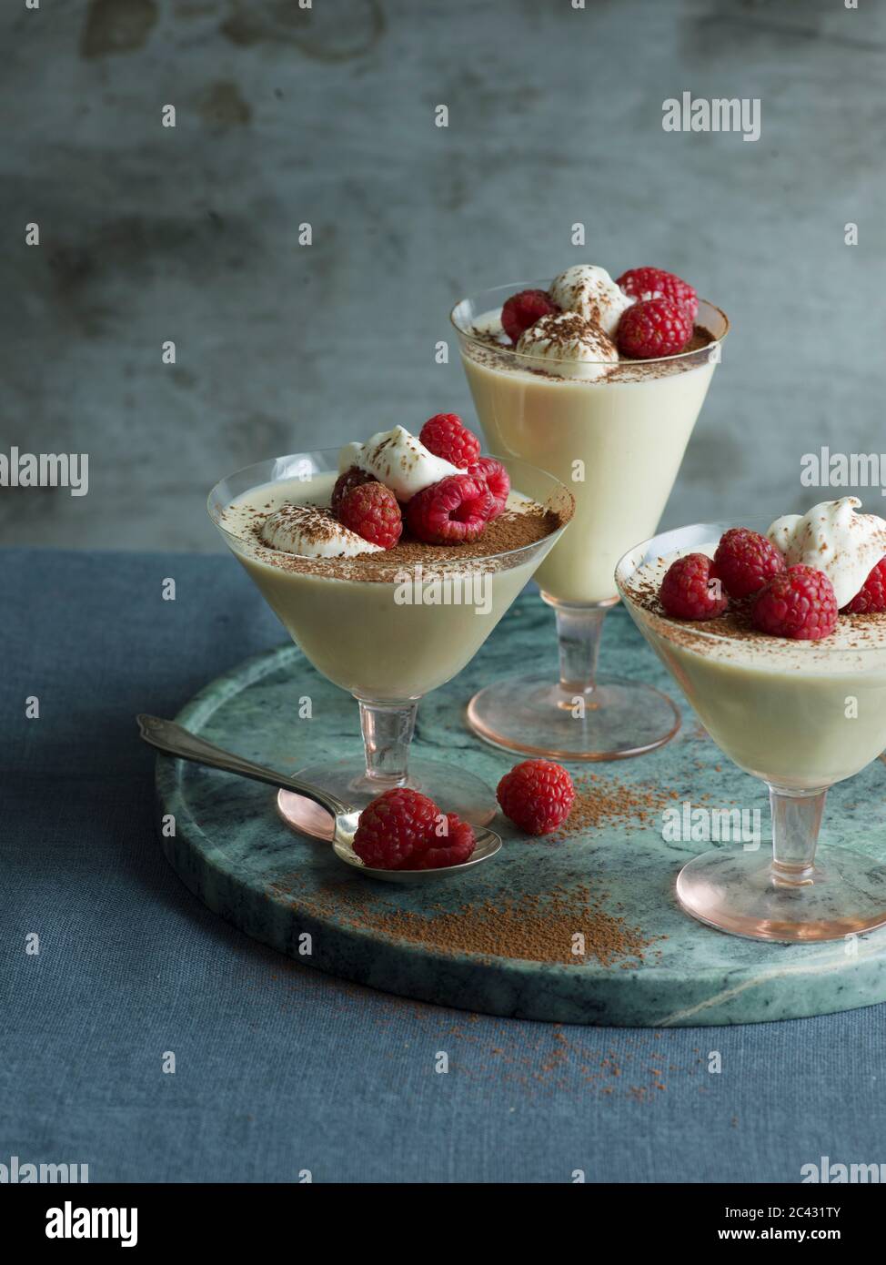 Liquer Mousse with Cocoa Stock Photo