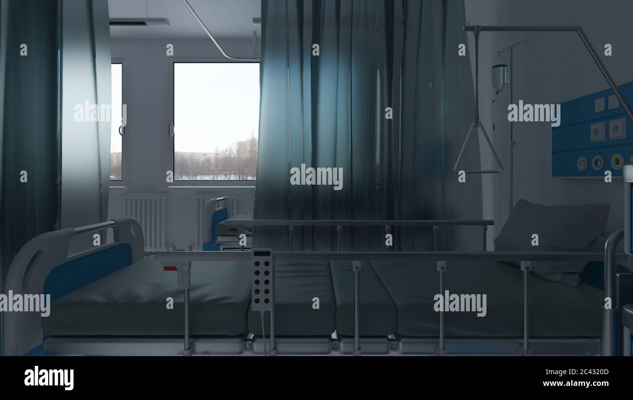 Empty hospital bed night hi-res stock photography and images - Alamy