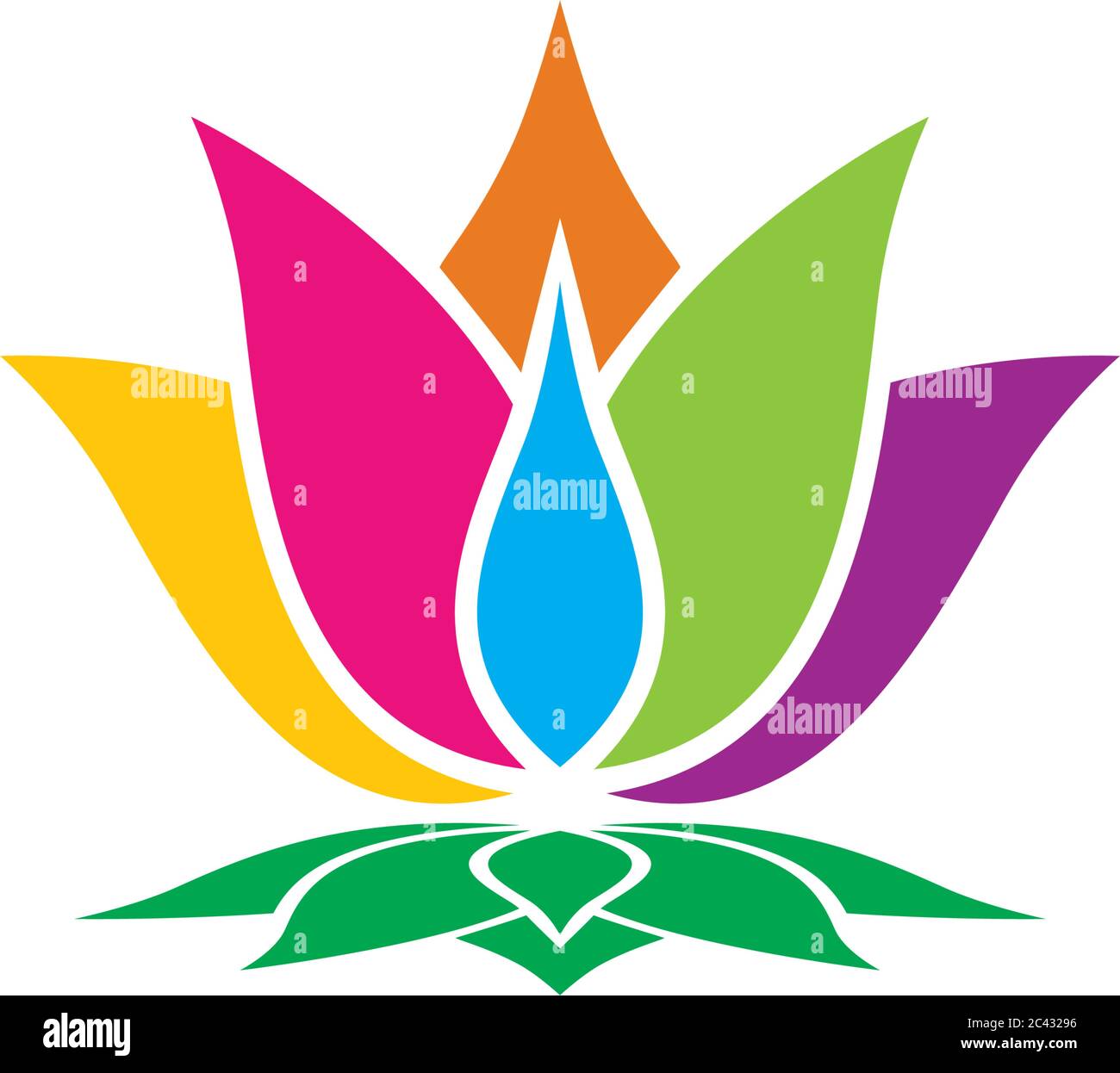 Beauty Vector flowers design logo Template icon Stock Vector Image ...