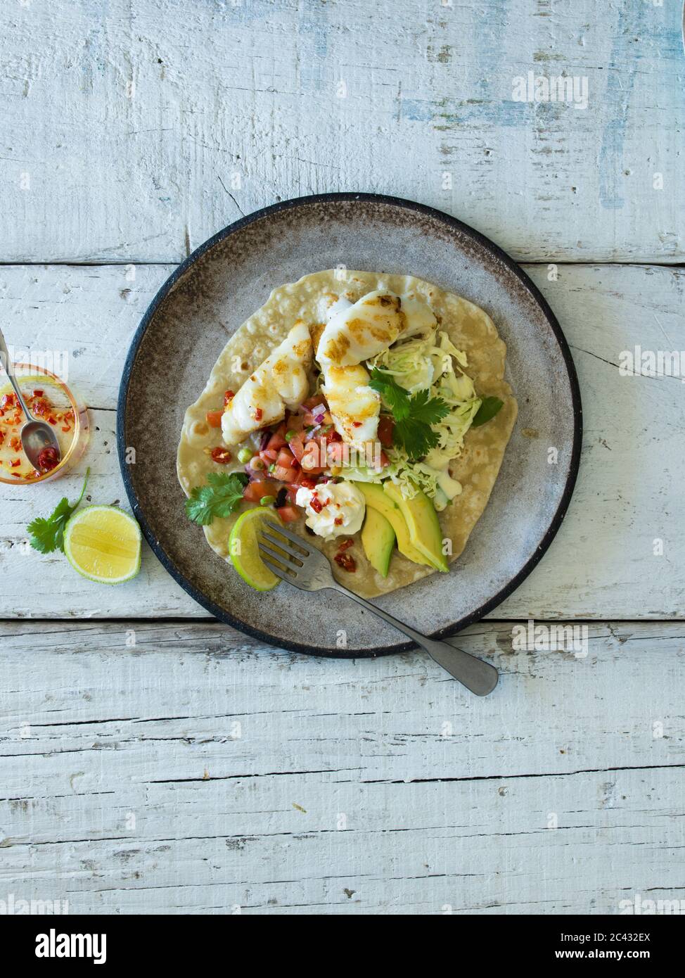 Fish Taco High Resolution Stock Photography And Images Alamy