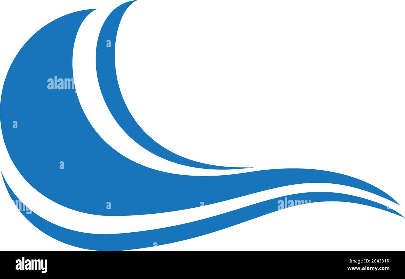 Water wave logo vector icon illustration design Stock Vector Image ...