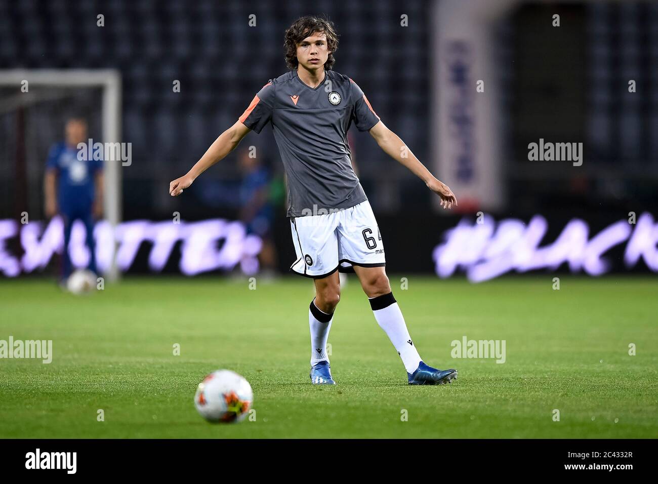 Turin, Italy - 23 June, 2020: Martin Palumbo of Udinese Calcio in action during warm up prior to the Serie A football match between Torino FC and Udinese Calcio. Credit: Nicolò Campo/Alamy Live News Stock Photo