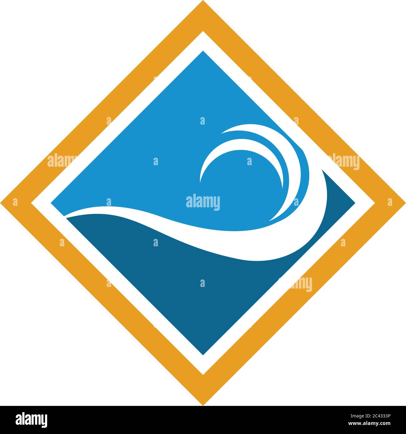 Water wave logo vector icon illustration design Stock Vector Image ...