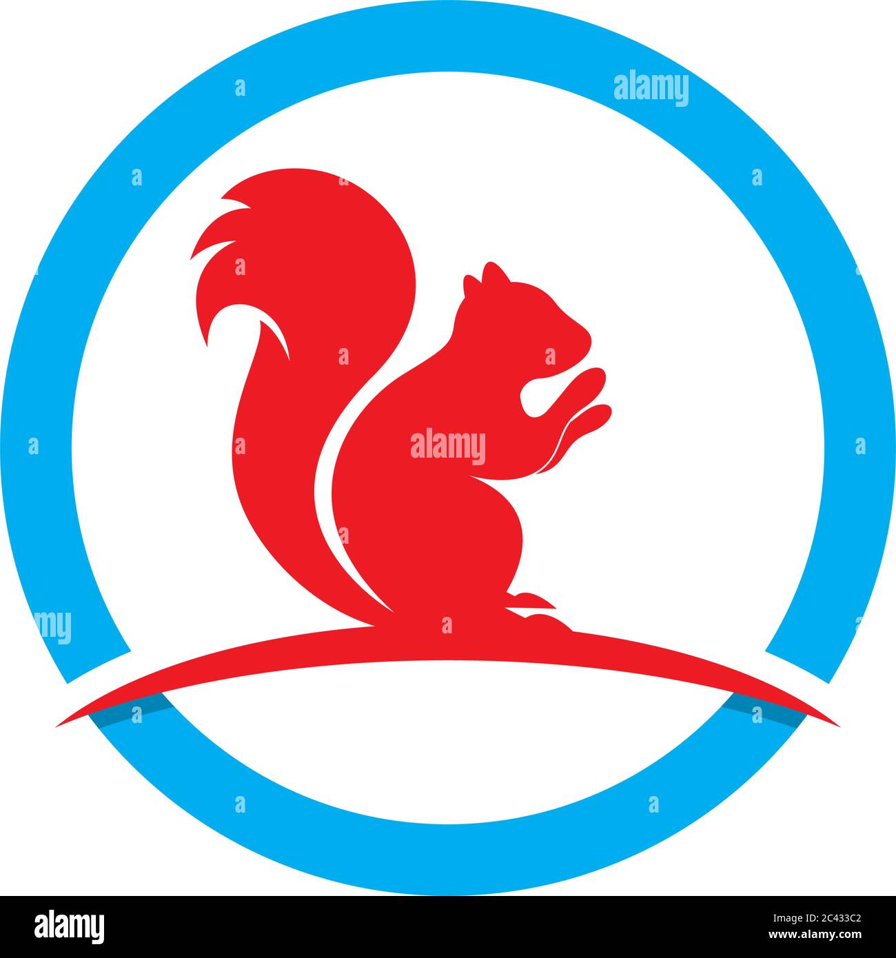 Squirrel logo template vector icon illustration design Stock Vector