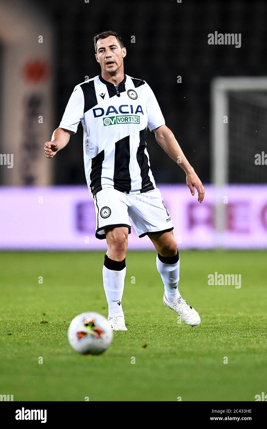 Turin, Italy. 23rd June, 2020. TURIN, ITALY - June 23, 2020: Mato Jajalo of  Udinese Calcio in action during the Serie A football match between Torino  FC and Udinese Calcio. (Photo by