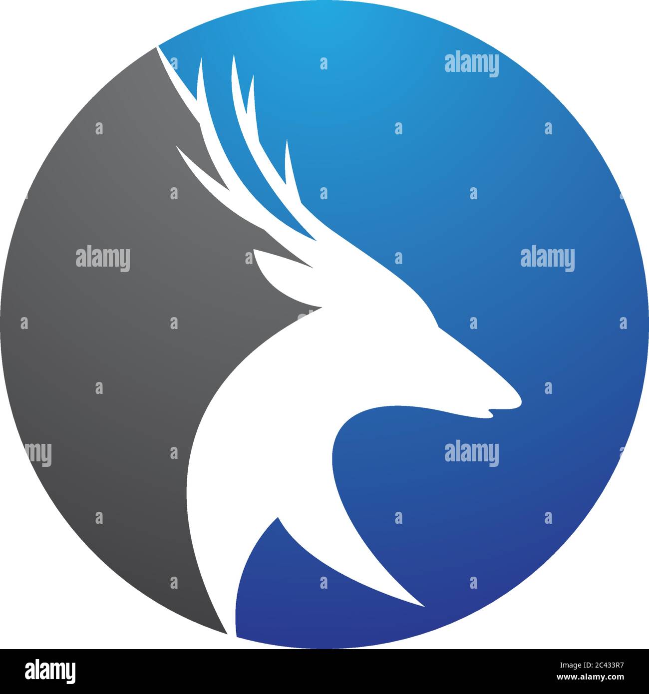 Deer Logo Template vector illustration Stock Vector Image & Art Alamy