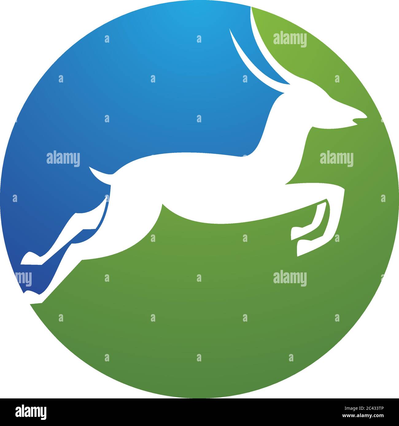 Deer Logo Template vector illustration Stock Vector Image & Art Alamy