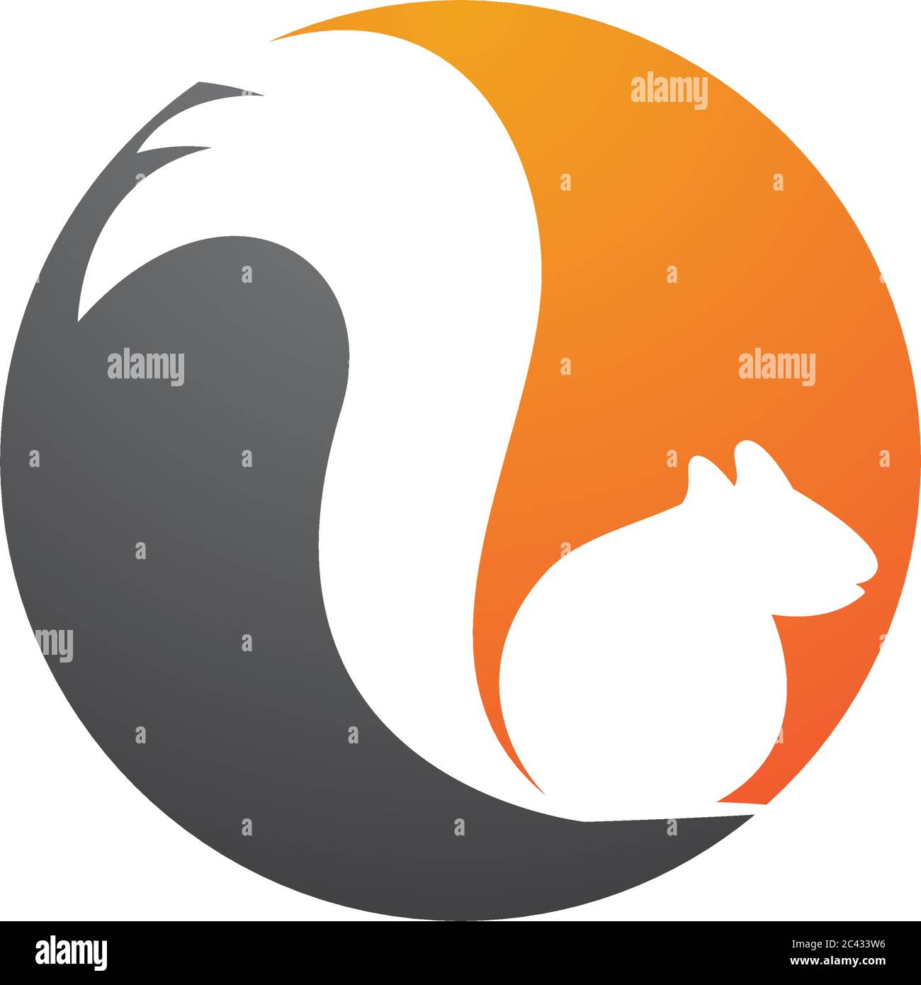 Squirrel logo template vector icon illustration design Stock Vector