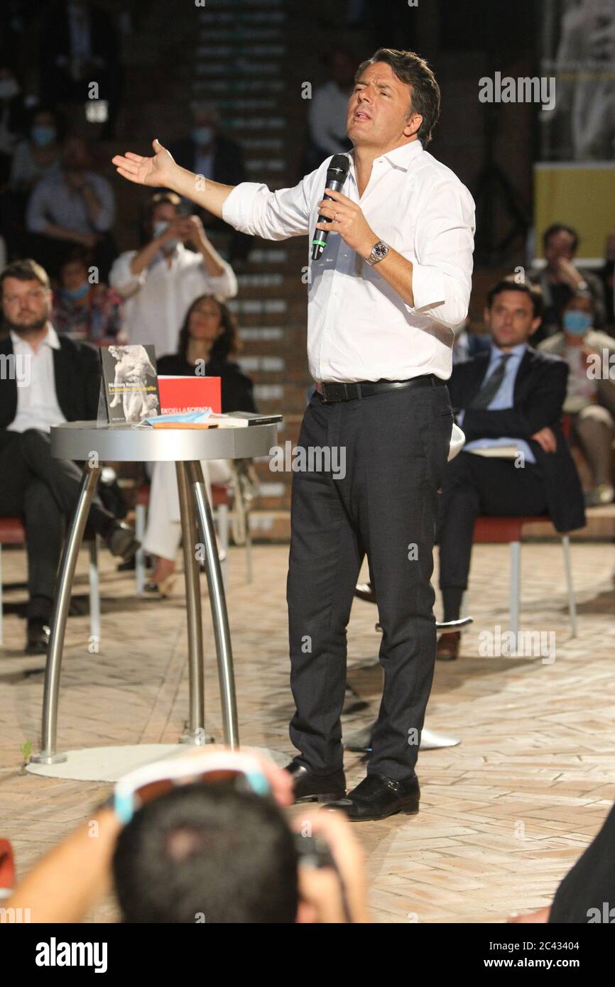 Napoli, Italy. 23rd June, 2020. Matteo Renzi in Naples, attend the book titled 'LA MOSSA DEL CAVALLO'.In picture Matteo Renzi (Photo by Salvatore Esposito/Pacific Press) Credit: Pacific Press Agency/Alamy Live News Stock Photo