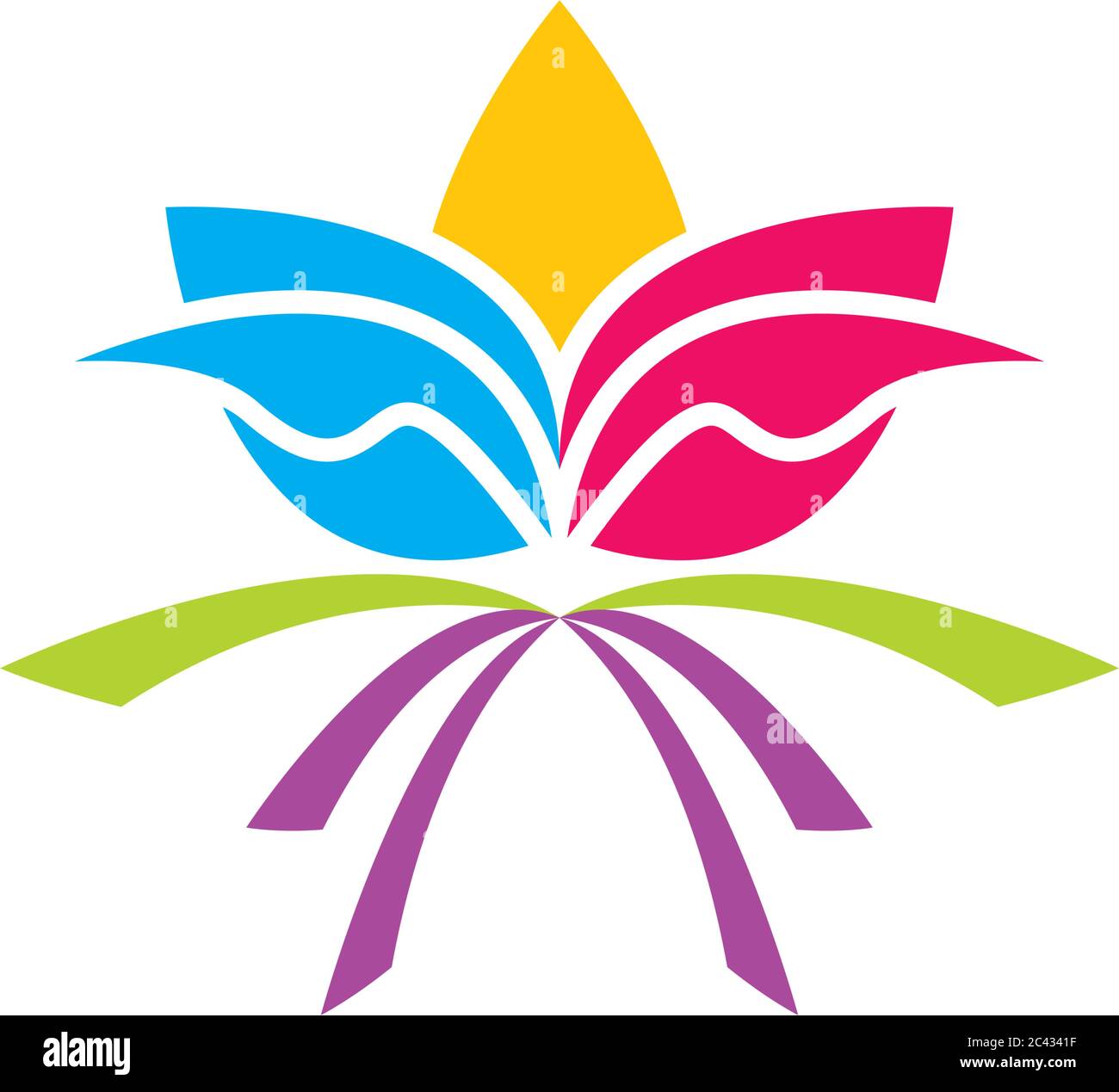 Beauty Vector flowers design logo Template icon Stock Vector Image ...