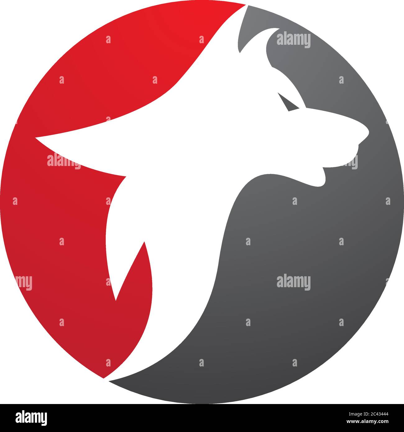 Wolf Logo Template vector icon illustration design Stock Vector Image ...