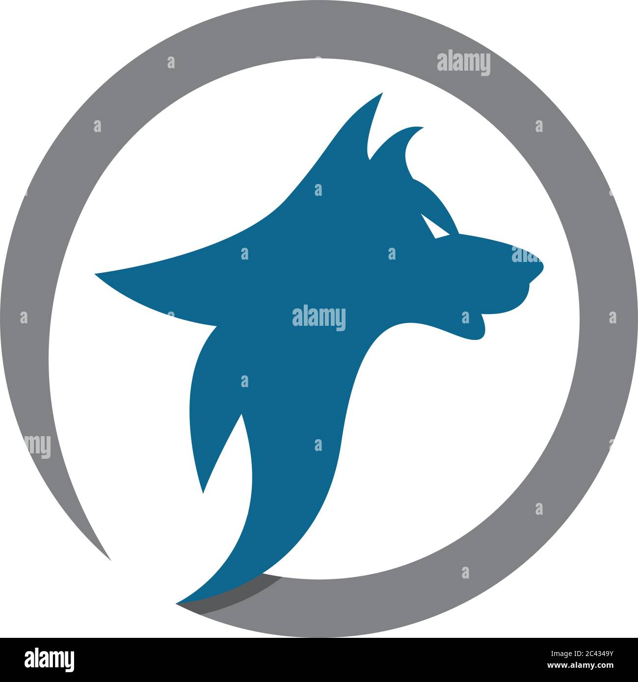 Wolf Logo Template vector icon illustration design Stock Vector Image ...