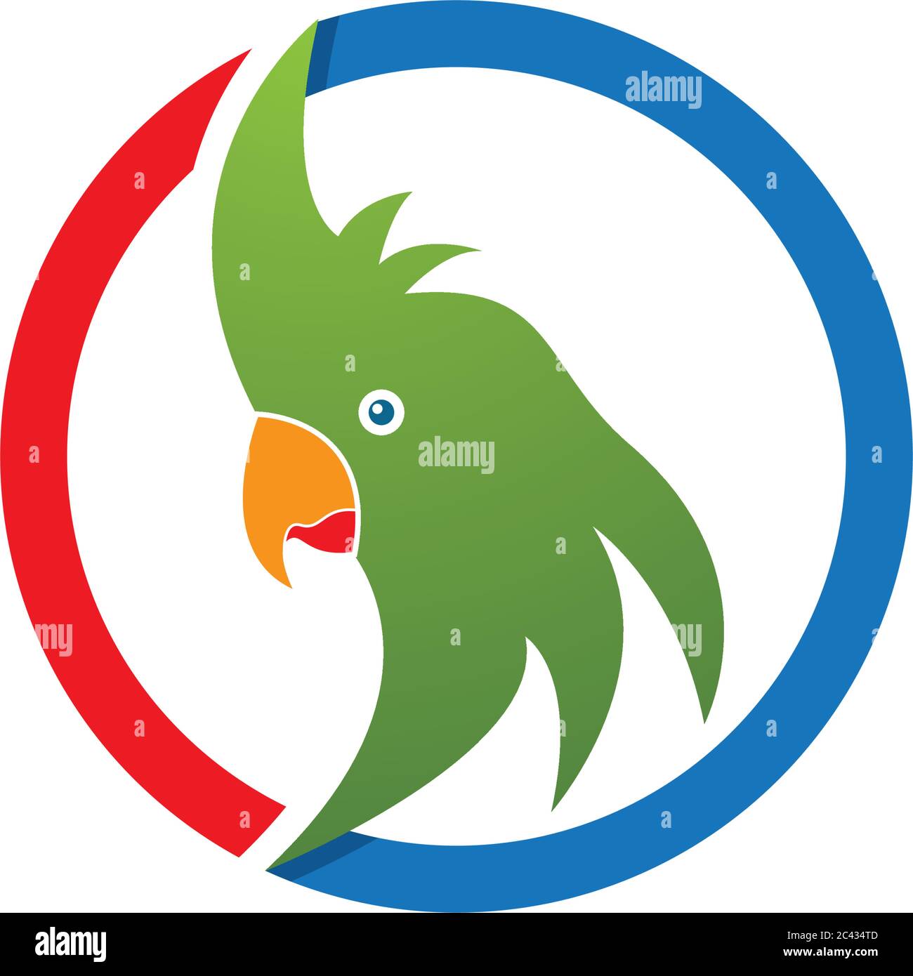 Parrot logo vector illustration Stock Vector Image & Art - Alamy