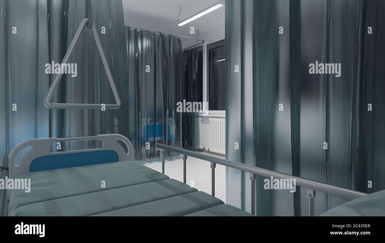 Empty hospital bed night hi-res stock photography and images - Alamy