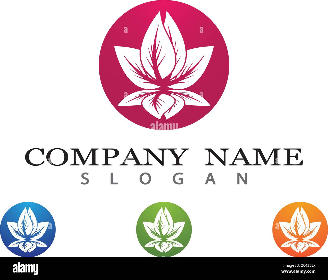 Beauty Vector flowers design logo Template icon Stock Vector Image ...