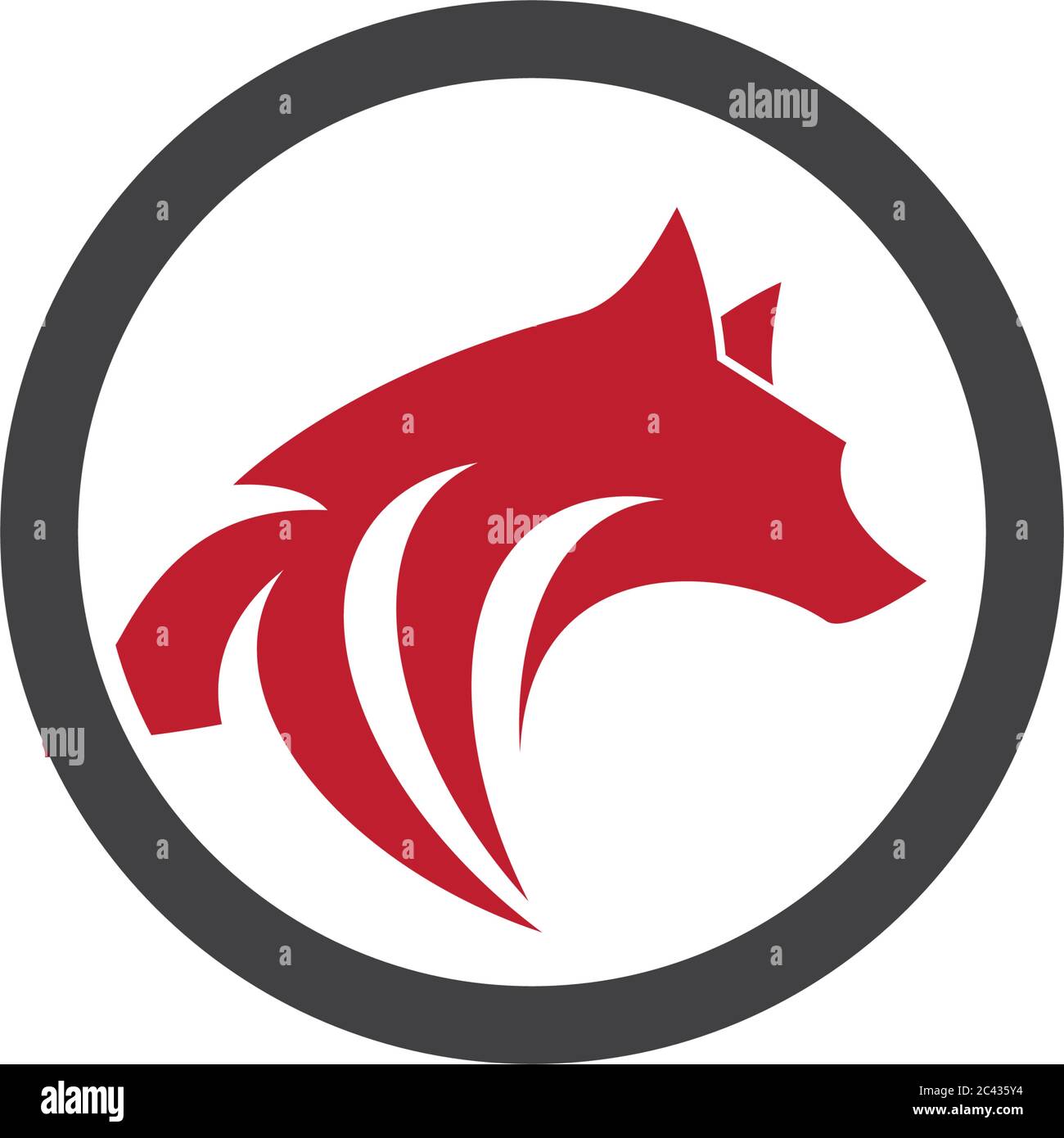 Wolf Logo Template vector icon illustration design Stock Vector Image ...