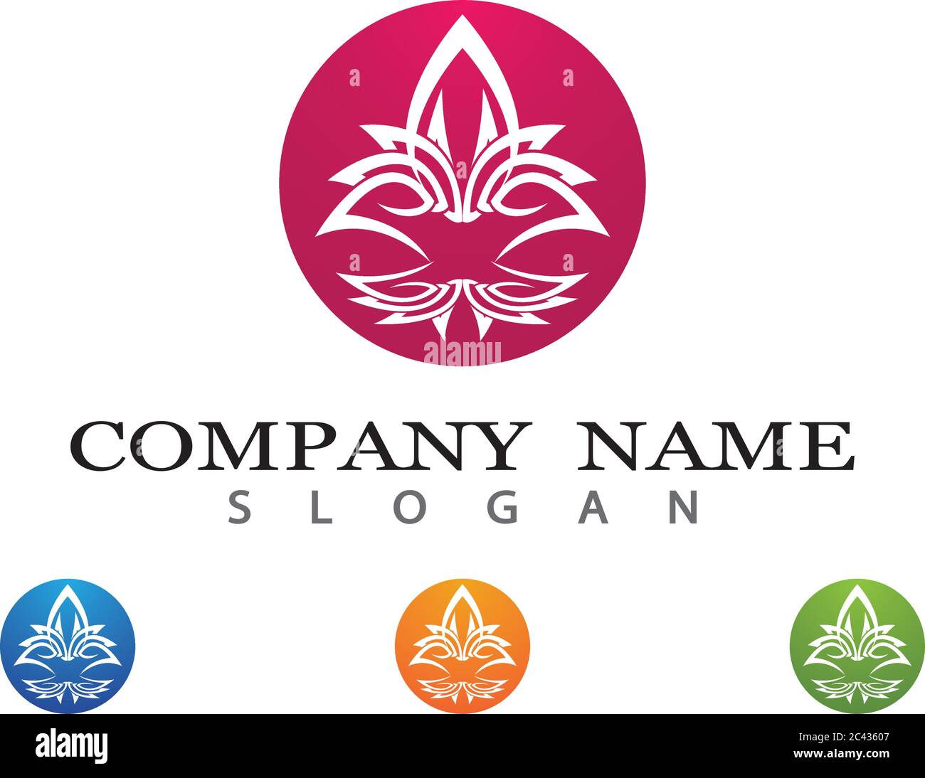 Beauty Vector flowers design logo Template icon Stock Vector Image ...