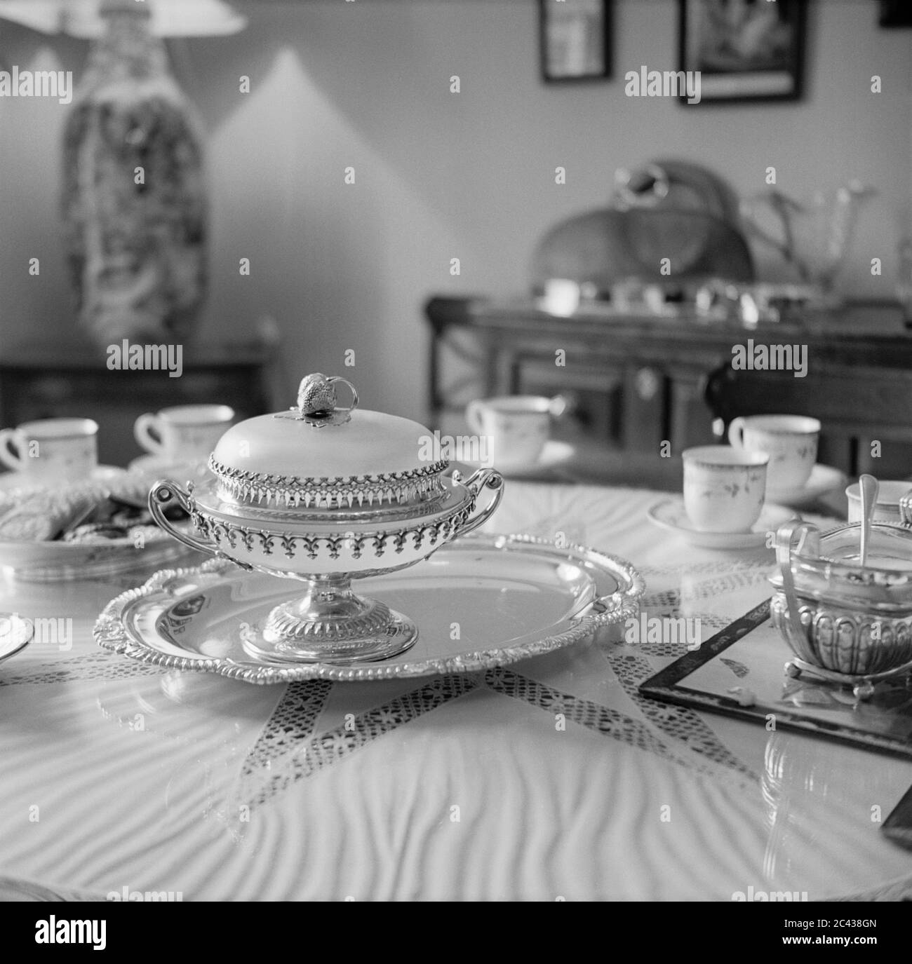 Laid dining table, Dublin, Ireland Stock Photo Alamy