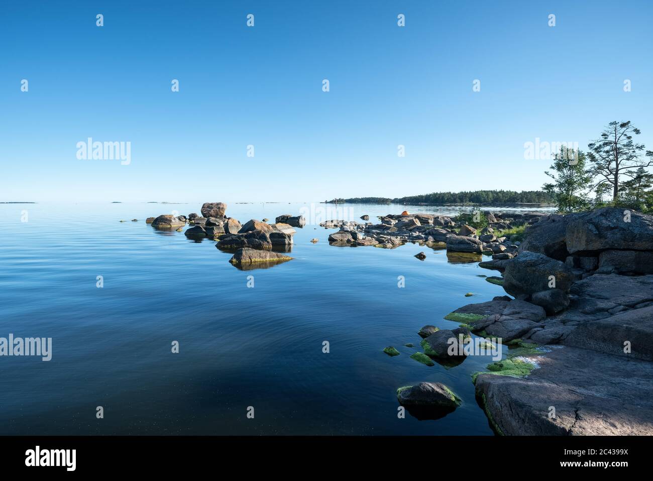 Camping at Loviisa archipelago, Finland Stock Photo